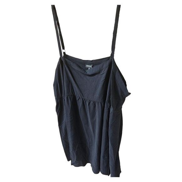 NEW TORRID Mini Wash Challis Sleeveless Sundress Deep Black 4X - Picture 6 of 14